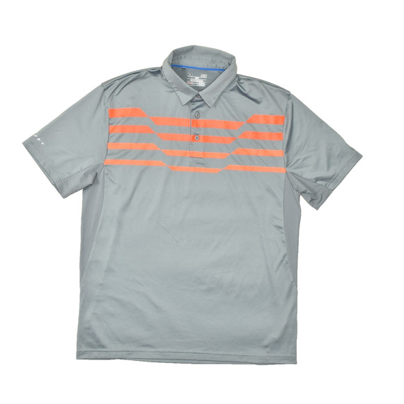 Under Armour HeatGear Men's Gray Loose Fit Polo Shirt Size Large Short Sleeve - Picture 1 of 8